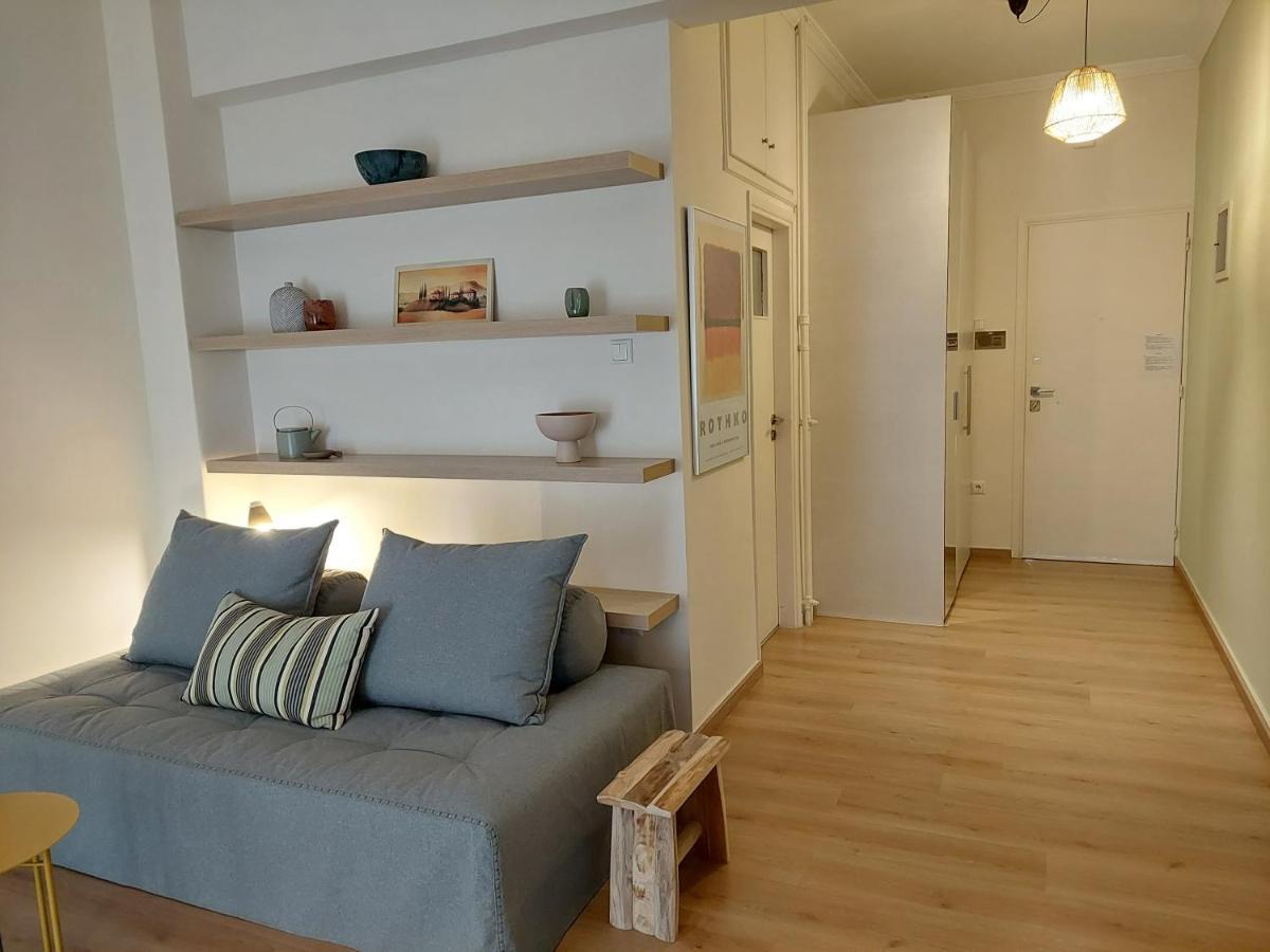 아테네 Cholargos Metro Station 2 Persons Cozy Studio. 아파트 외부 사진